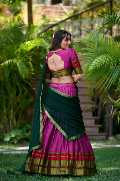 Rani Pink Premium Fully Stitched Lehenga